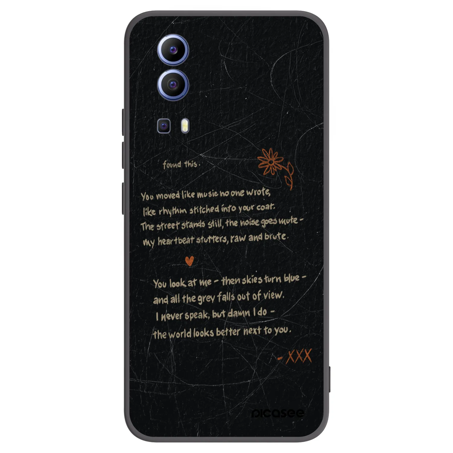 Picasee Vivo Y52 5G Hülle - Schwarzes Silikon - POET