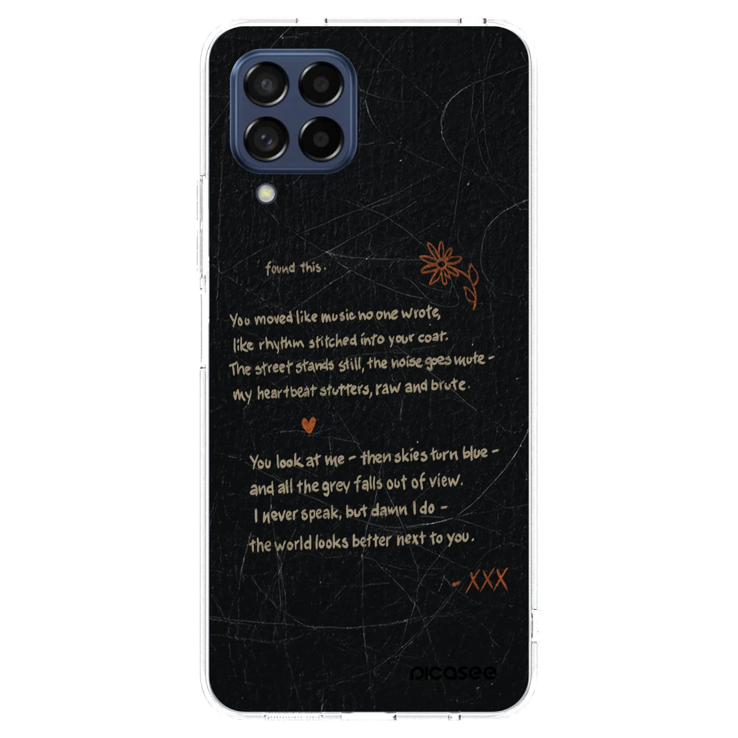 Picasee Samsung Galaxy M53 5G Hülle - Transparentes Silikon - POET