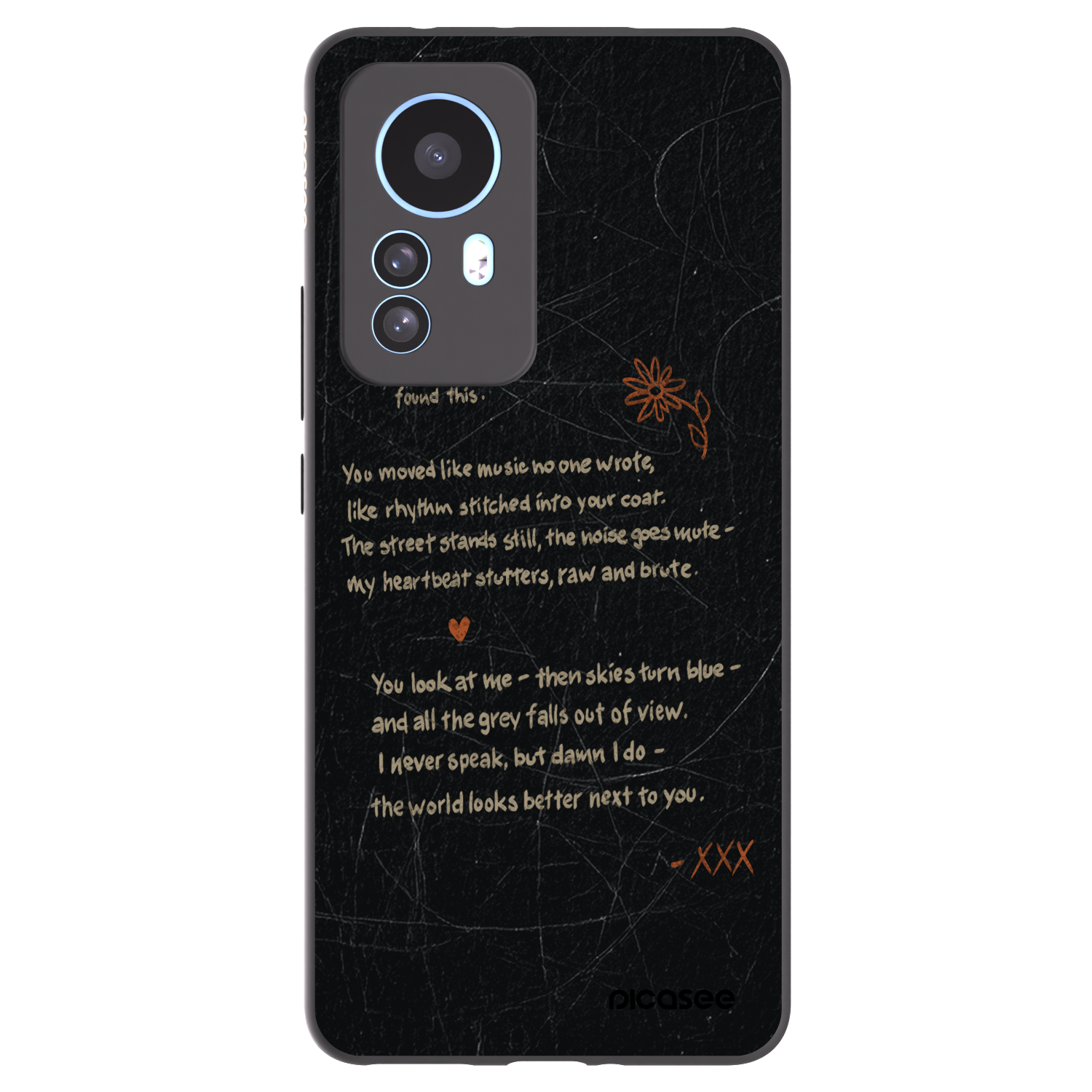 Picasee Xiaomi 12T Pro Hülle - Schwarzes Silikon - POET