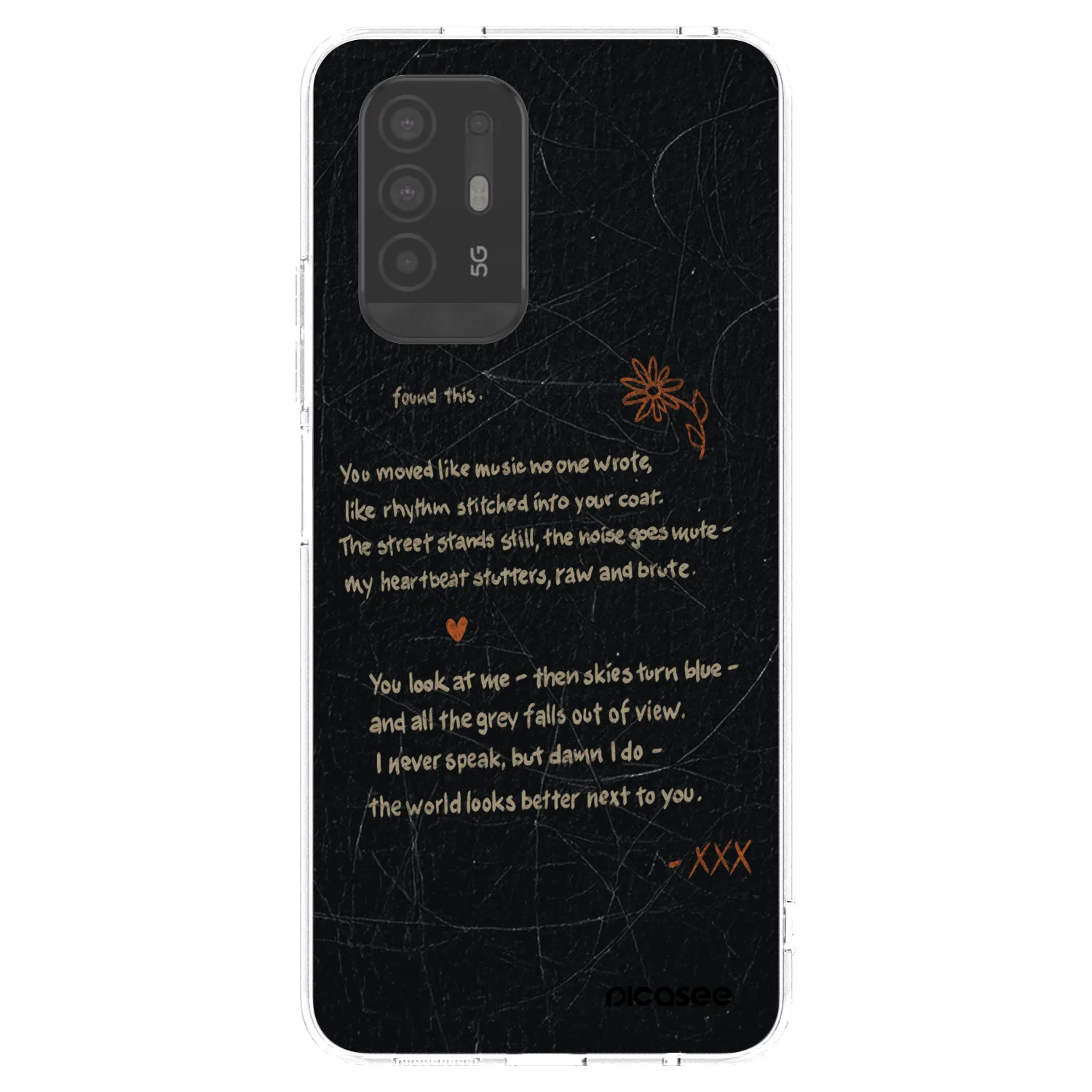 Picasee OPPO A94 5G Hülle - Transparentes Silikon - POET