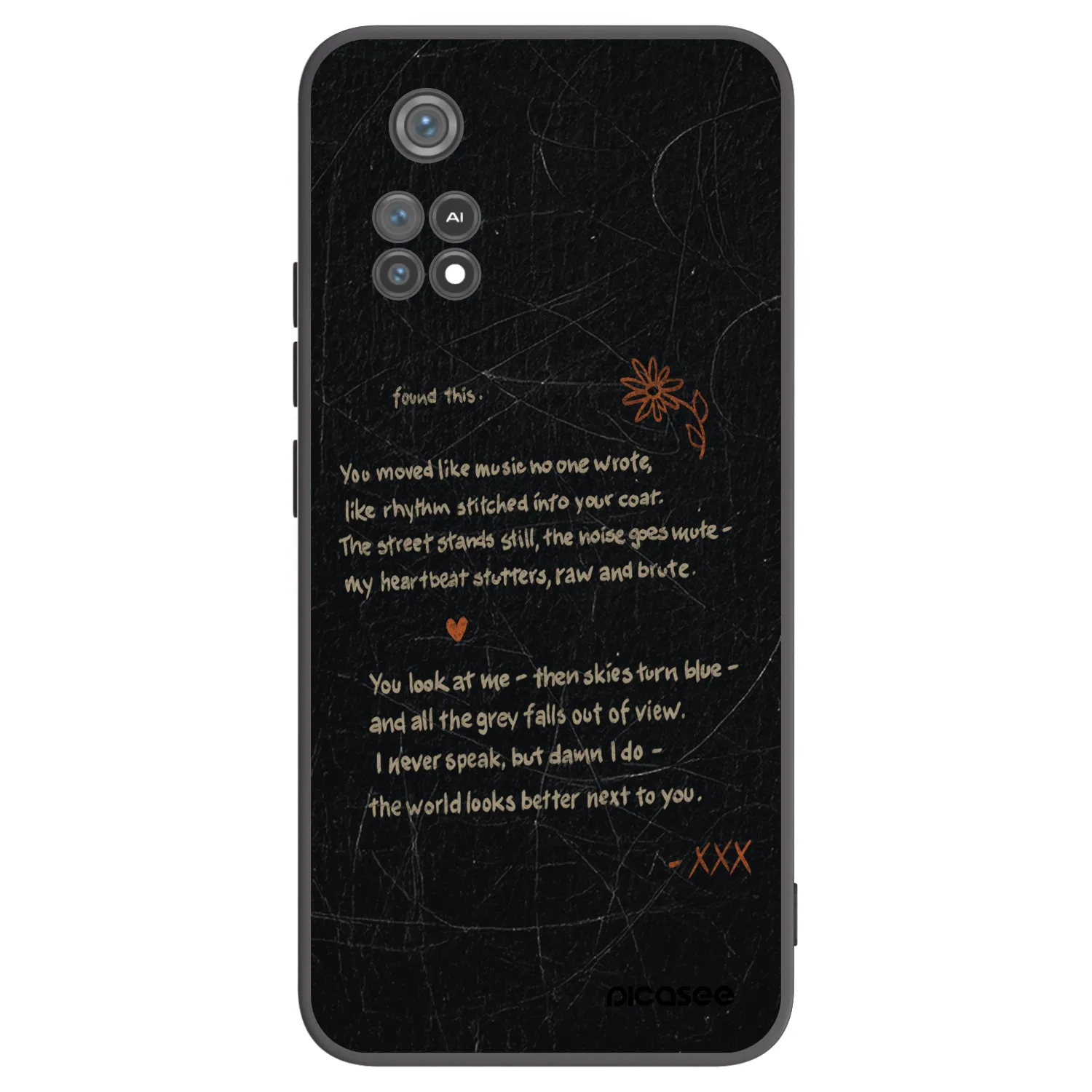 Picasee Xiaomi Poco M4 Pro Hülle - Schwarzes Silikon - POET