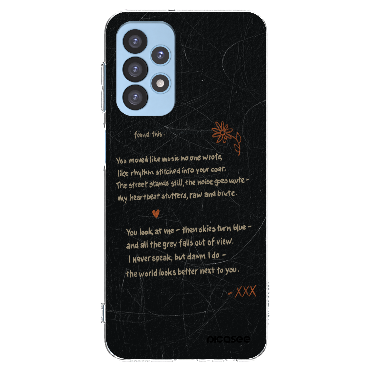 Picasee Samsung Galaxy A23 A235F 4G Hülle - Transparentes Silikon - POET