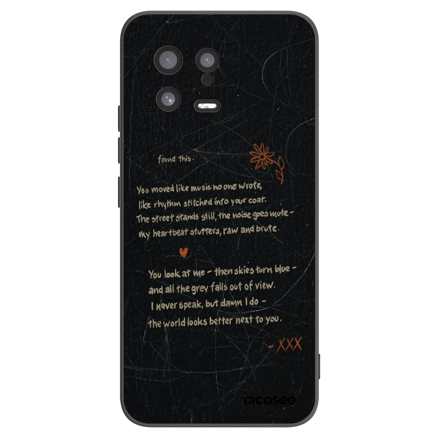 Picasee Xiaomi 13 Hülle - Schwarzes Silikon - POET