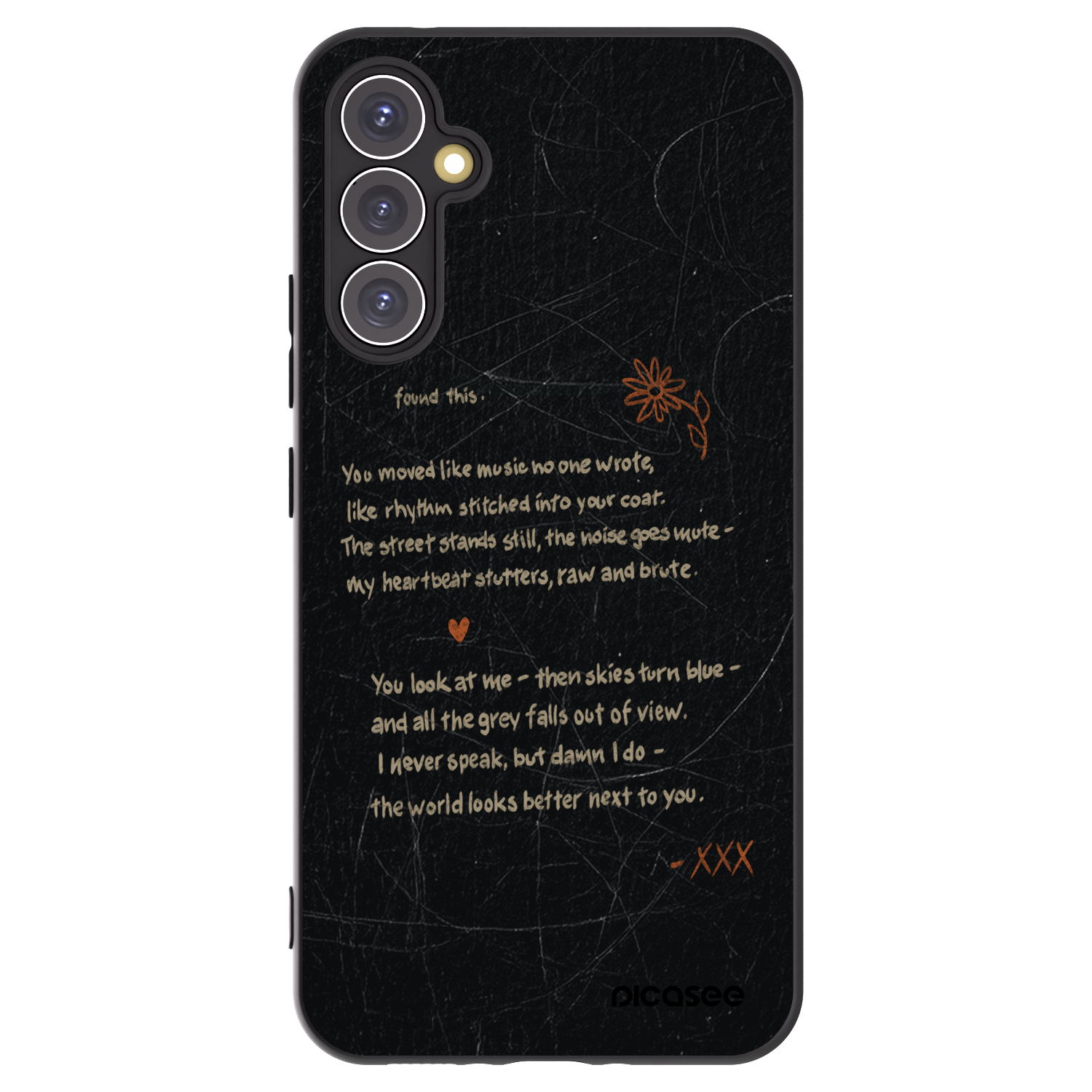 Picasee Samsung Galaxy A34 5G A346B Hülle - Schwarzes Silikon - POET