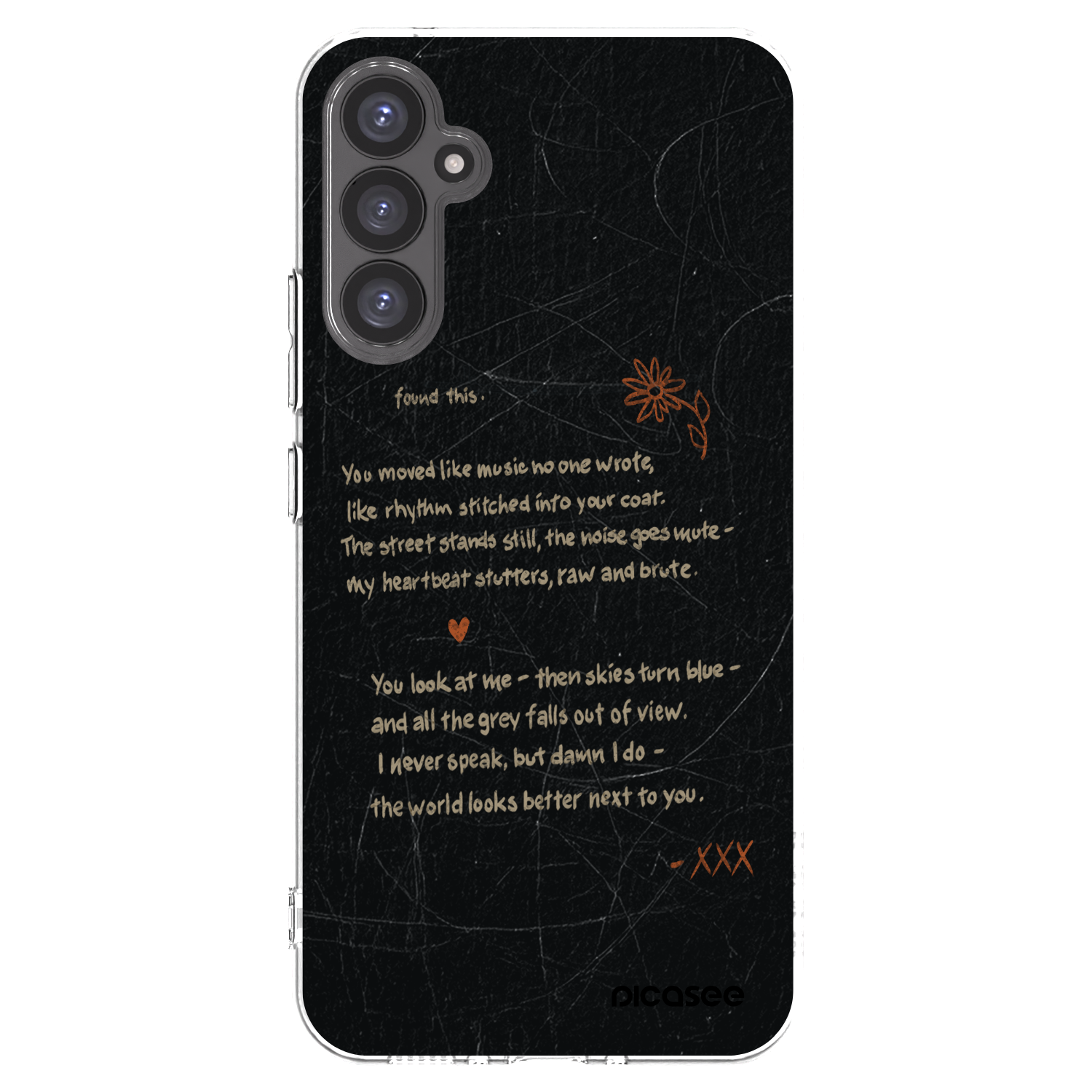 Picasee Samsung Galaxy A34 5G A346B Hülle - Transparentes Silikon - POET