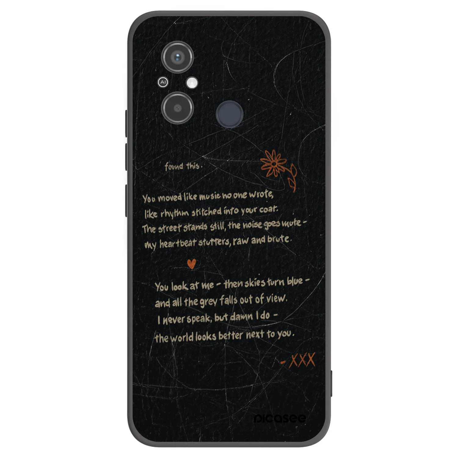 Picasee Xiaomi Redmi 12C Hülle - Schwarzes Silikon - POET