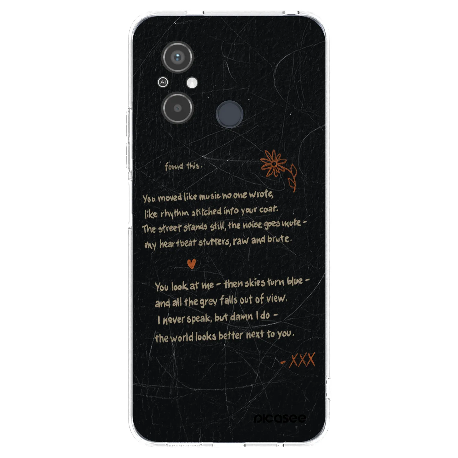 Picasee Xiaomi Redmi 12C Hülle - Transparentes Silikon - POET