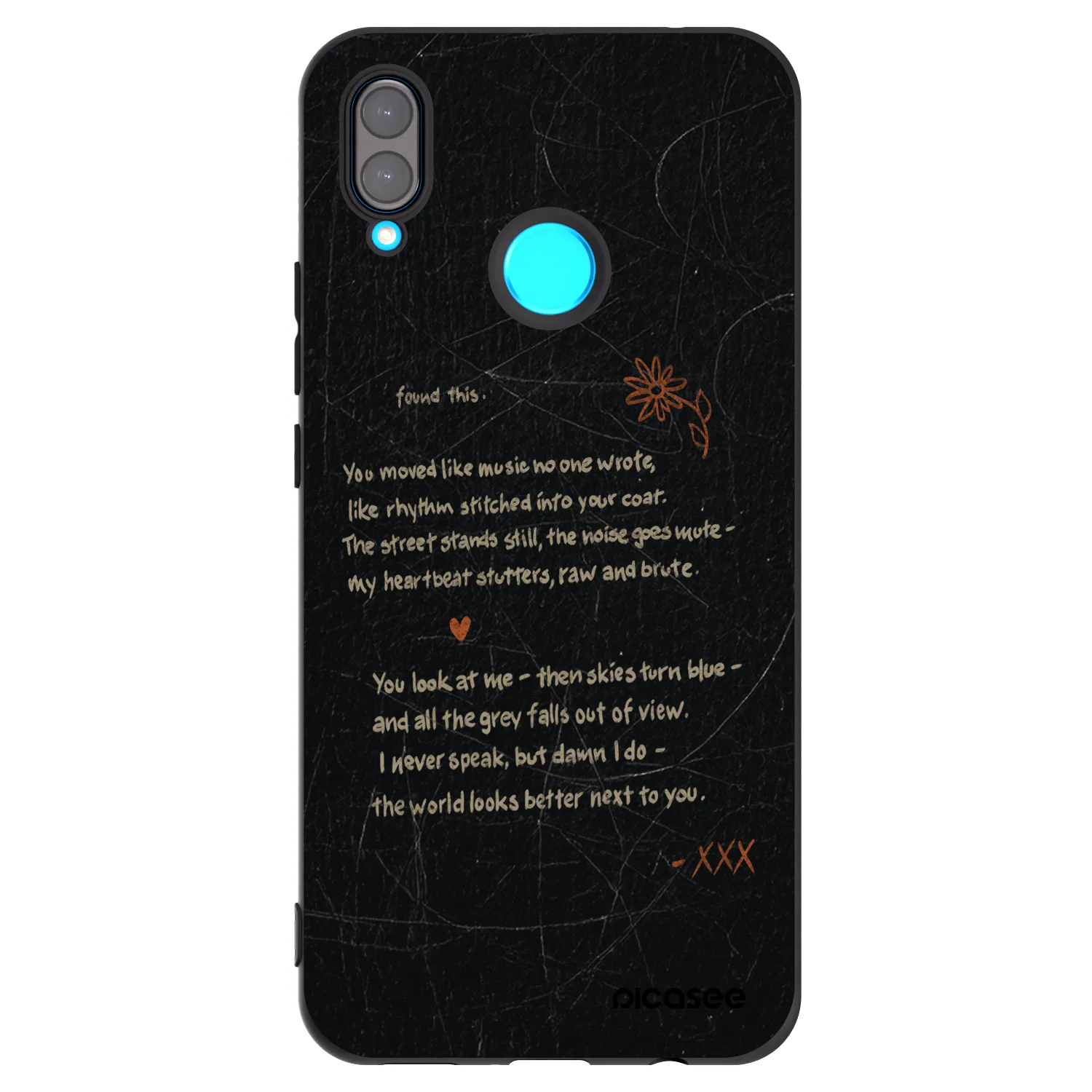 Picasee Huawei Nova 3 Hülle - Schwarzes Silikon - POET