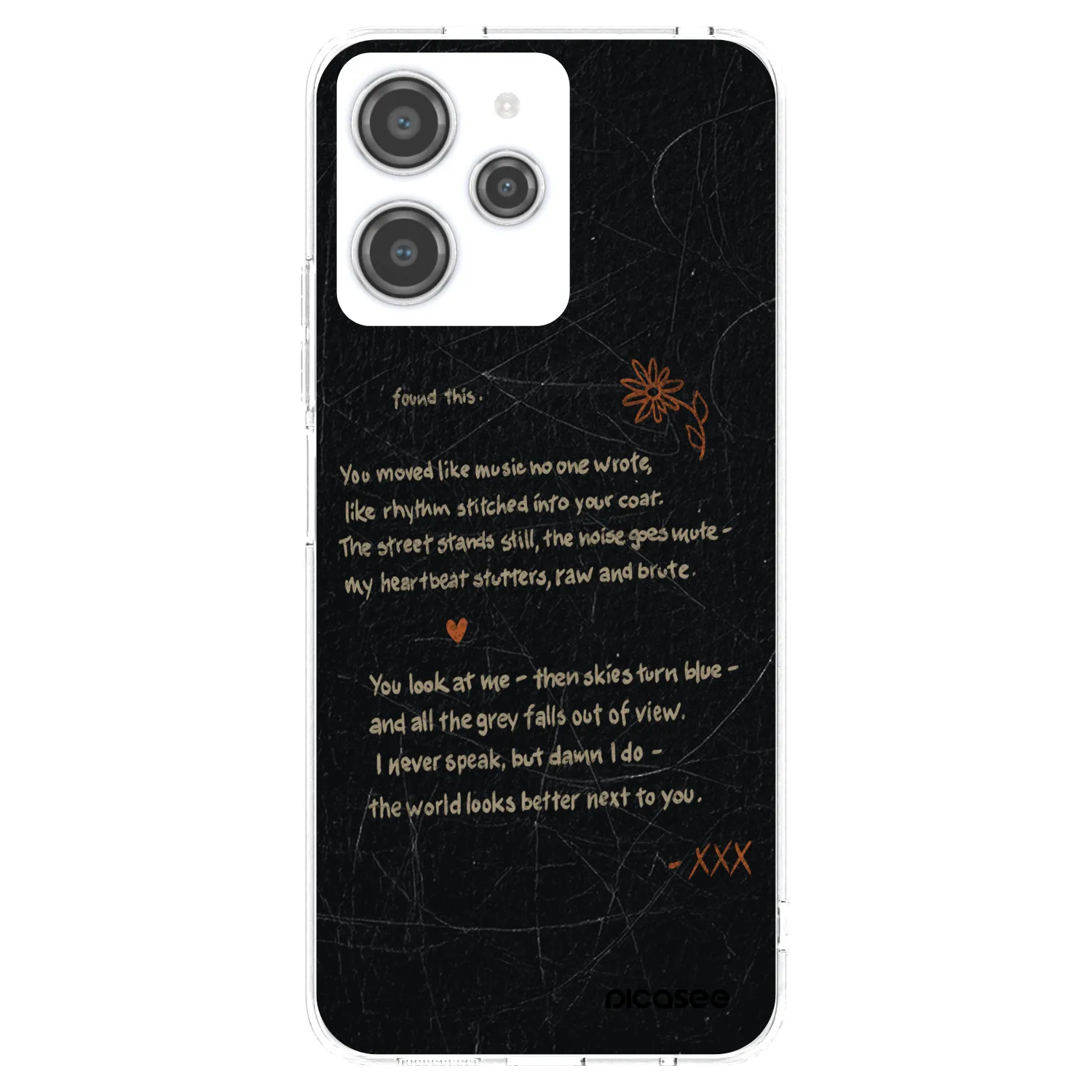 Picasee Xiaomi Redmi 12 4G Hülle - Transparentes Silikon - POET