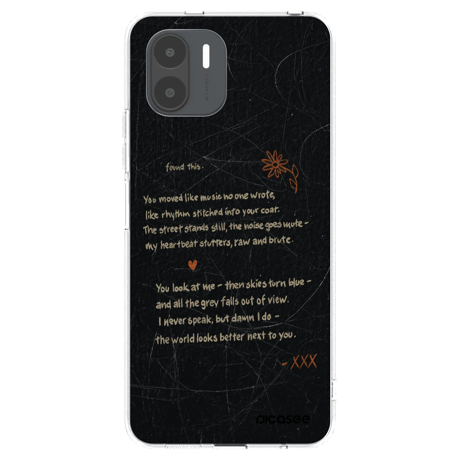 Picasee Xiaomi Redmi A2 Hülle - Transparentes Silikon - POET