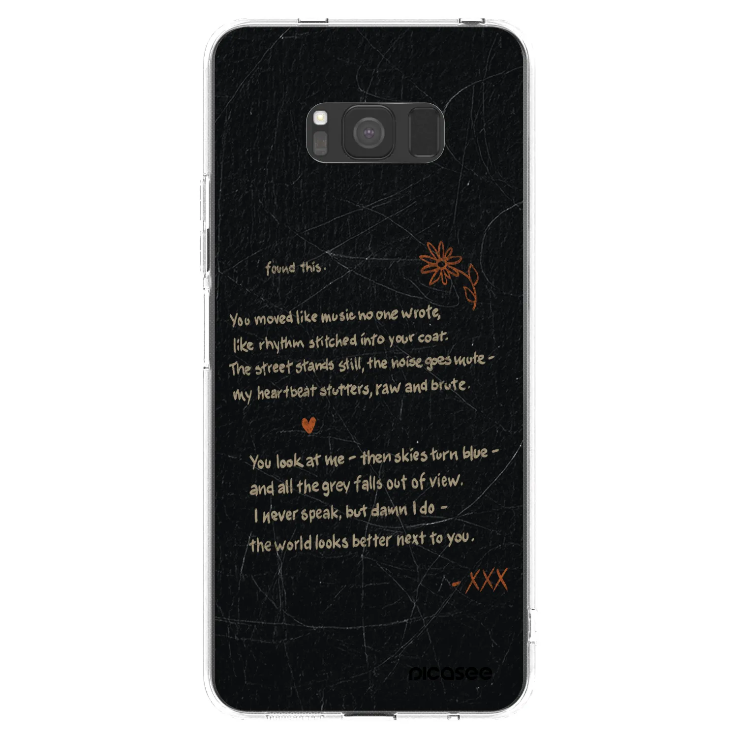 Picasee Samsung Galaxy S8 G950F Hülle - Transparentes Silikon - POET