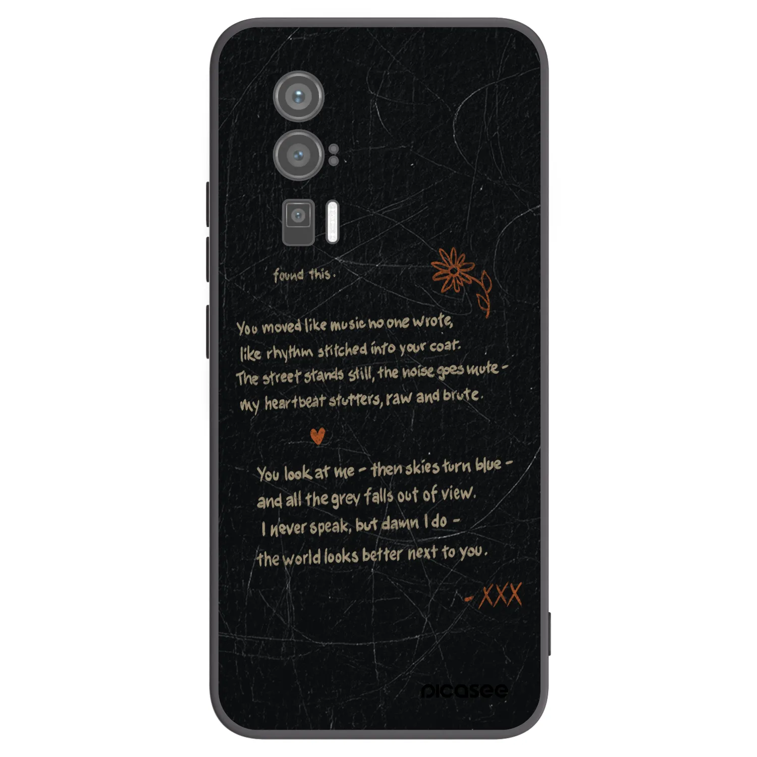 Picasee Xiaomi Poco F5 Pro 5G Hülle - Schwarzes Silikon - POET