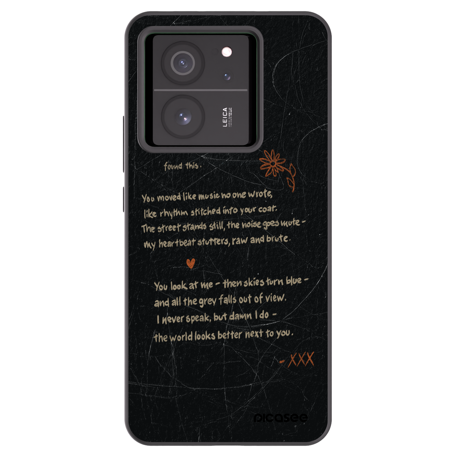 Picasee Xiaomi 13T Hülle - Schwarzes Silikon - POET