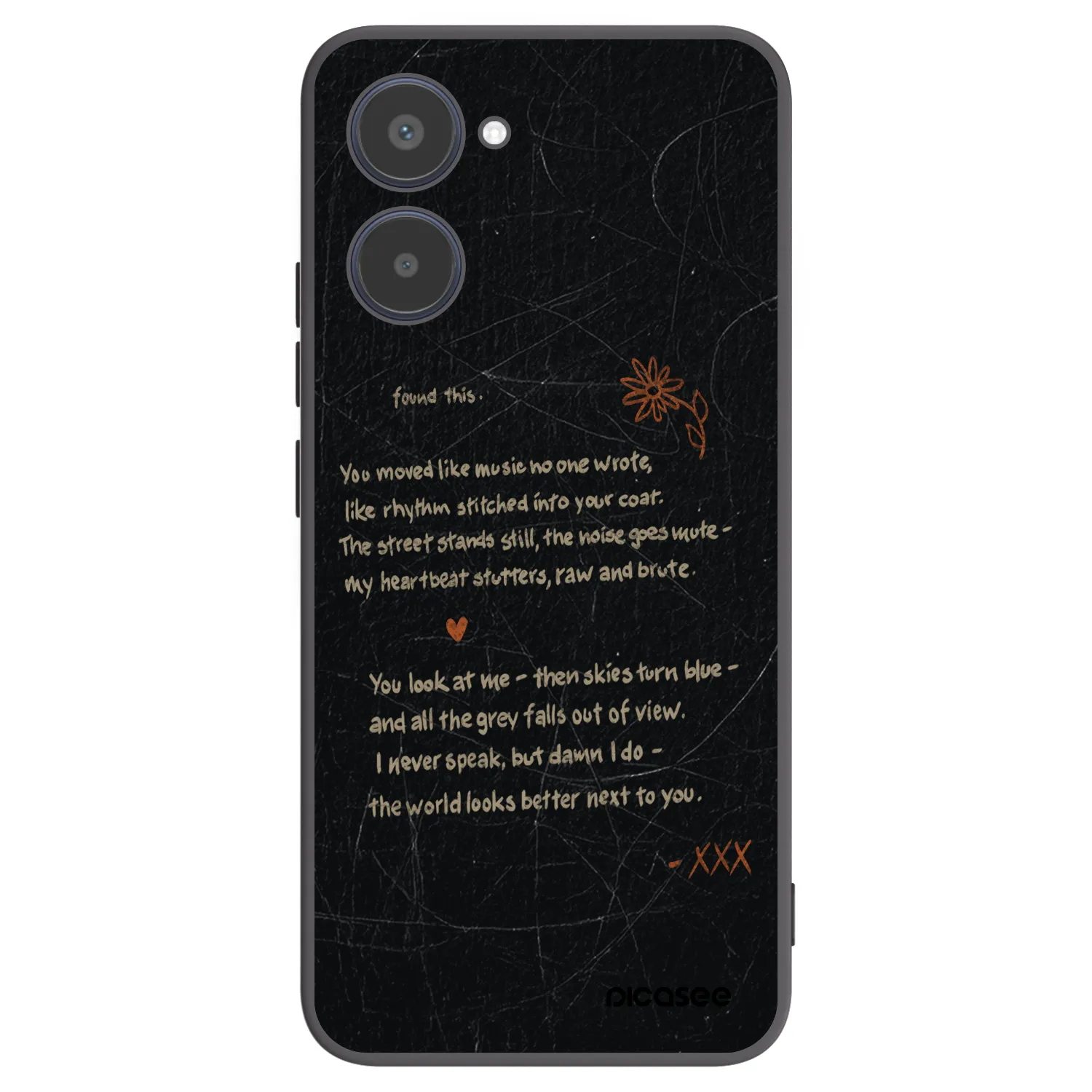 Picasee Realme 10 4G Hülle - Schwarzes Silikon - POET