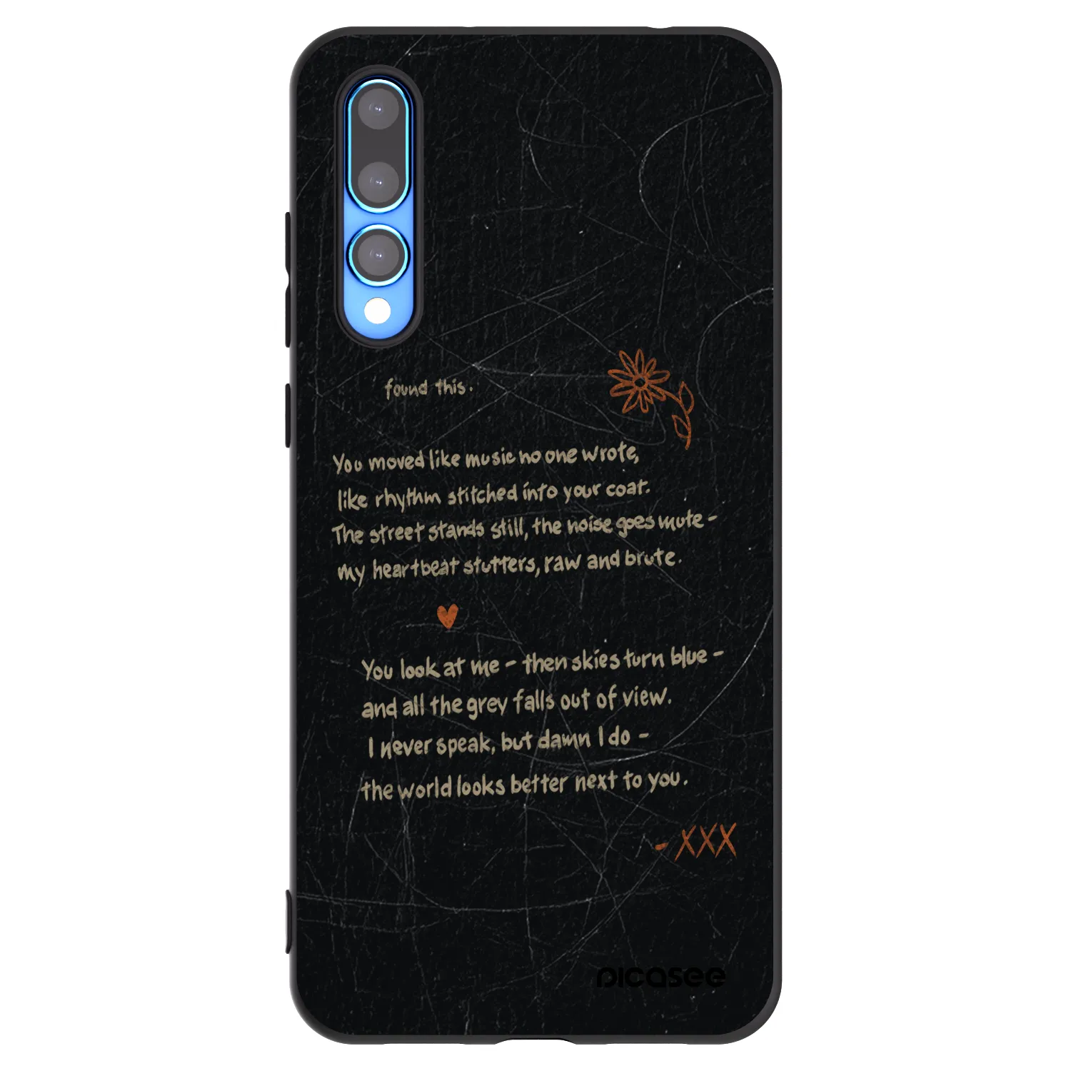 Picasee Huawei P20 Pro Hülle - Schwarzes Silikon - POET