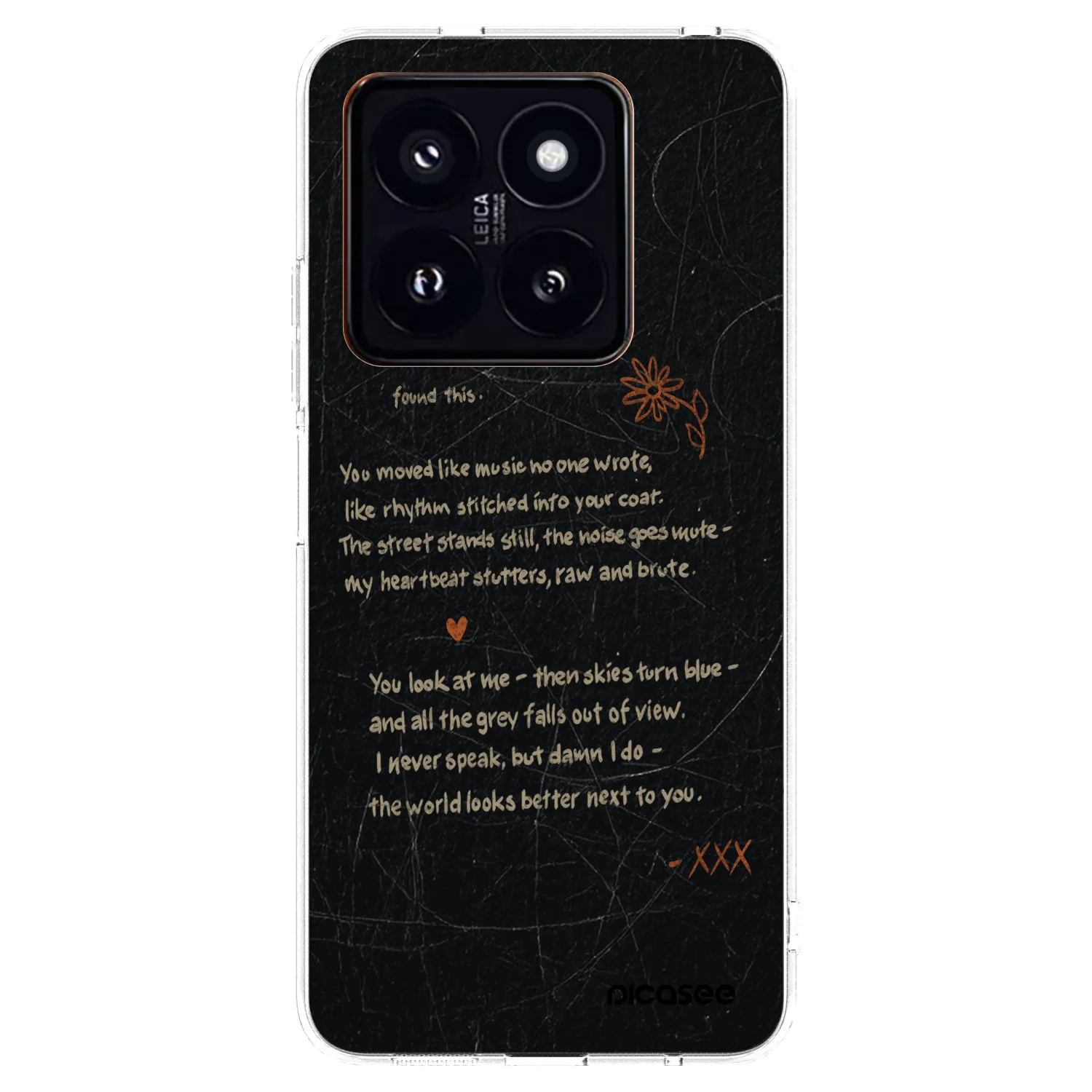 Picasee Xiaomi 14 Pro Hülle - Transparentes Silikon - POET
