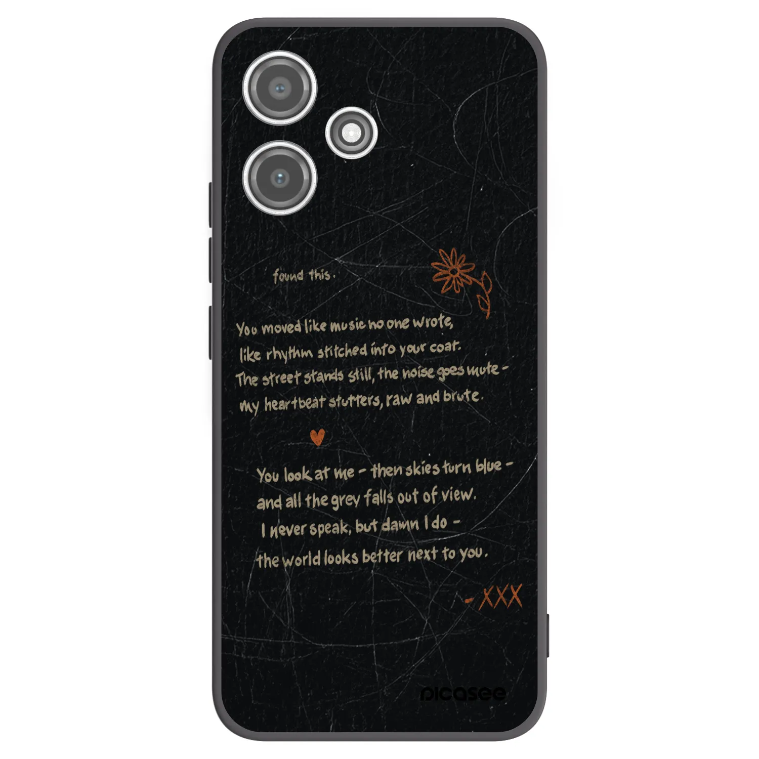 Picasee Xiaomi Redmi 12 5G Hülle - Schwarzes Silikon - POET