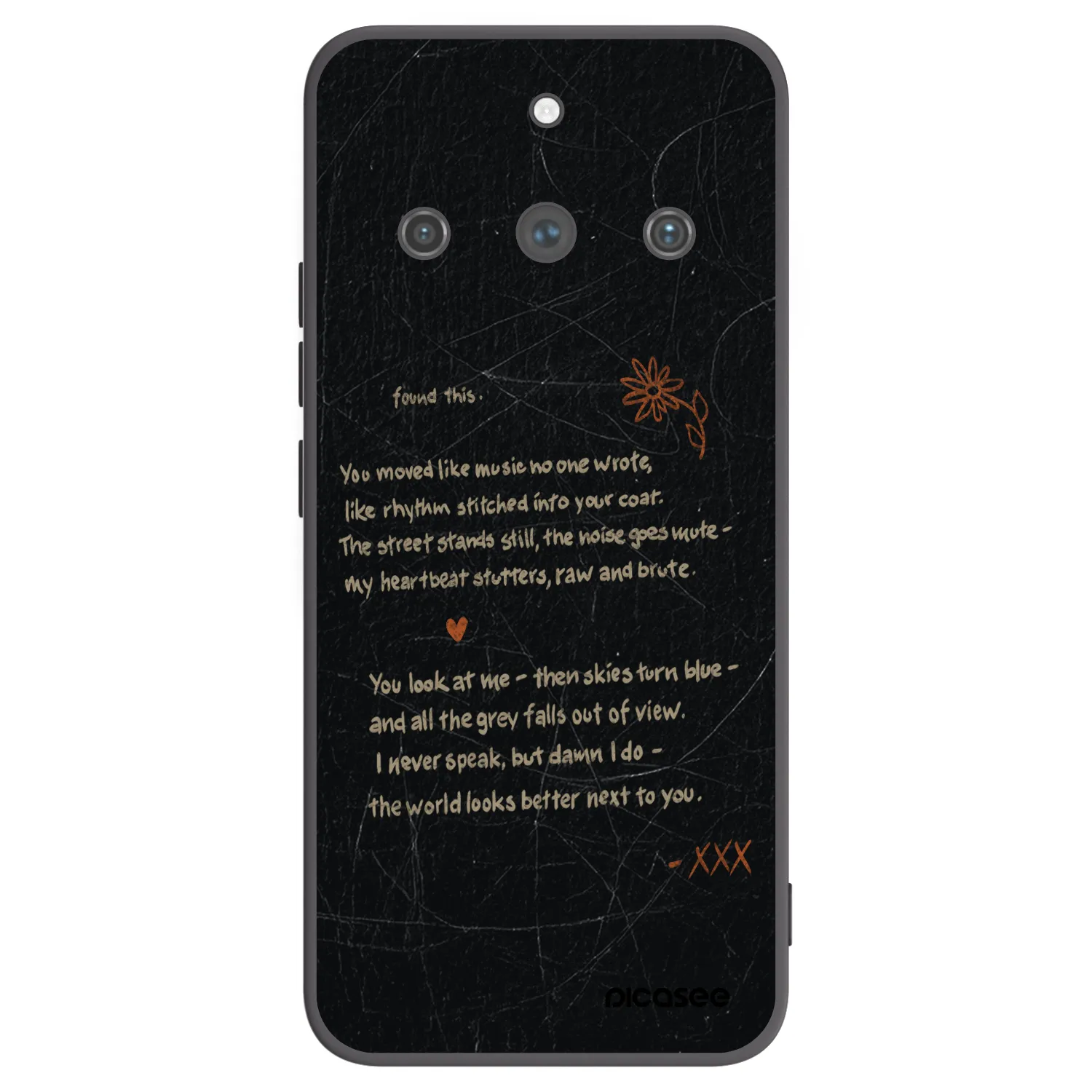 Picasee Realme 11 Pro+ Hülle - Schwarzes Silikon - POET