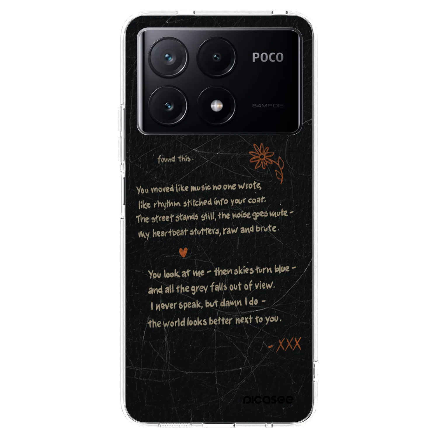 Picasee Xiaomi Poco X6 Pro Hülle - Transparentes Silikon - POET