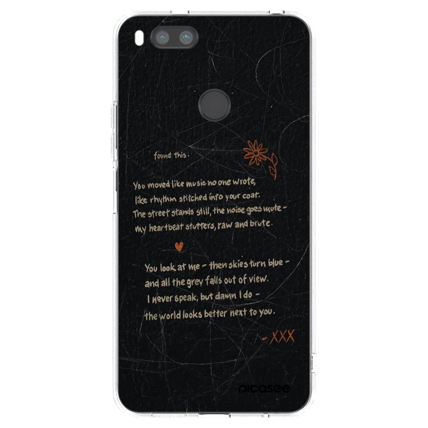 Picasee Xiaomi Mi A1 Global Hülle - Transparentes Silikon - POET