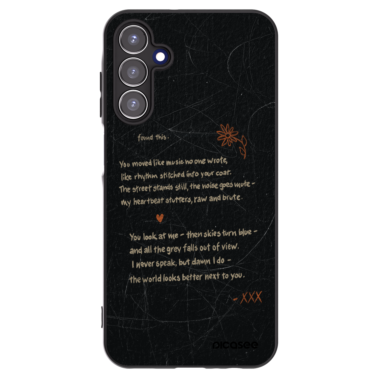 Picasee Samsung Galaxy A15 A156B 5G Hülle - Schwarzes Silikon - POET