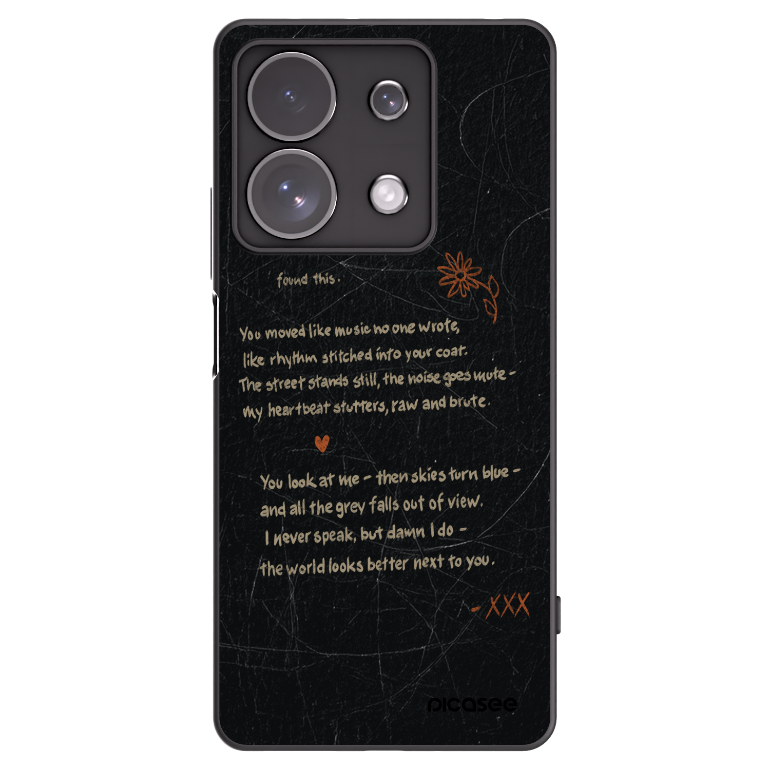 Picasee Xiaomi Redmi Note 13 Pro 4G Hülle - Schwarzes Silikon - POET