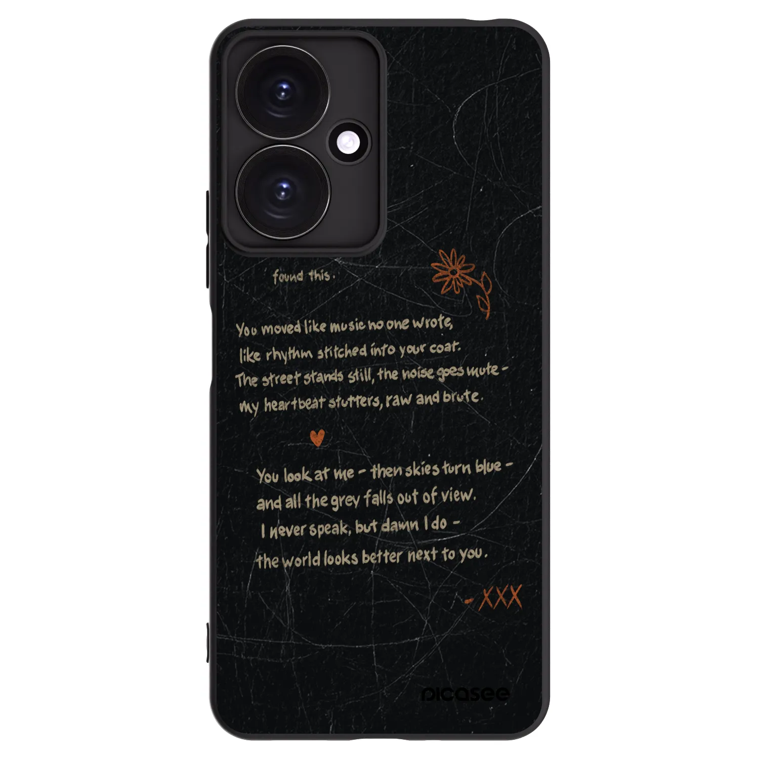 Picasee Xiaomi Redmi 13C 5G Hülle - Schwarzes Silikon - POET