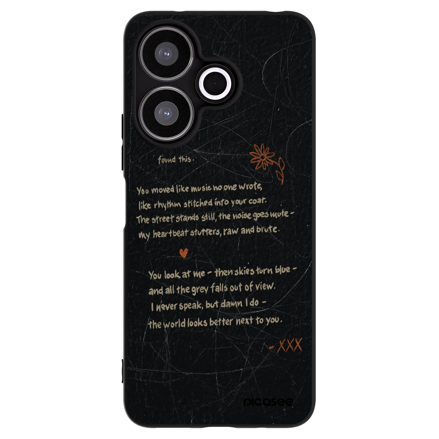 Picasee Xiaomi Redmi 13 4G Hülle - Schwarzes Silikon - POET