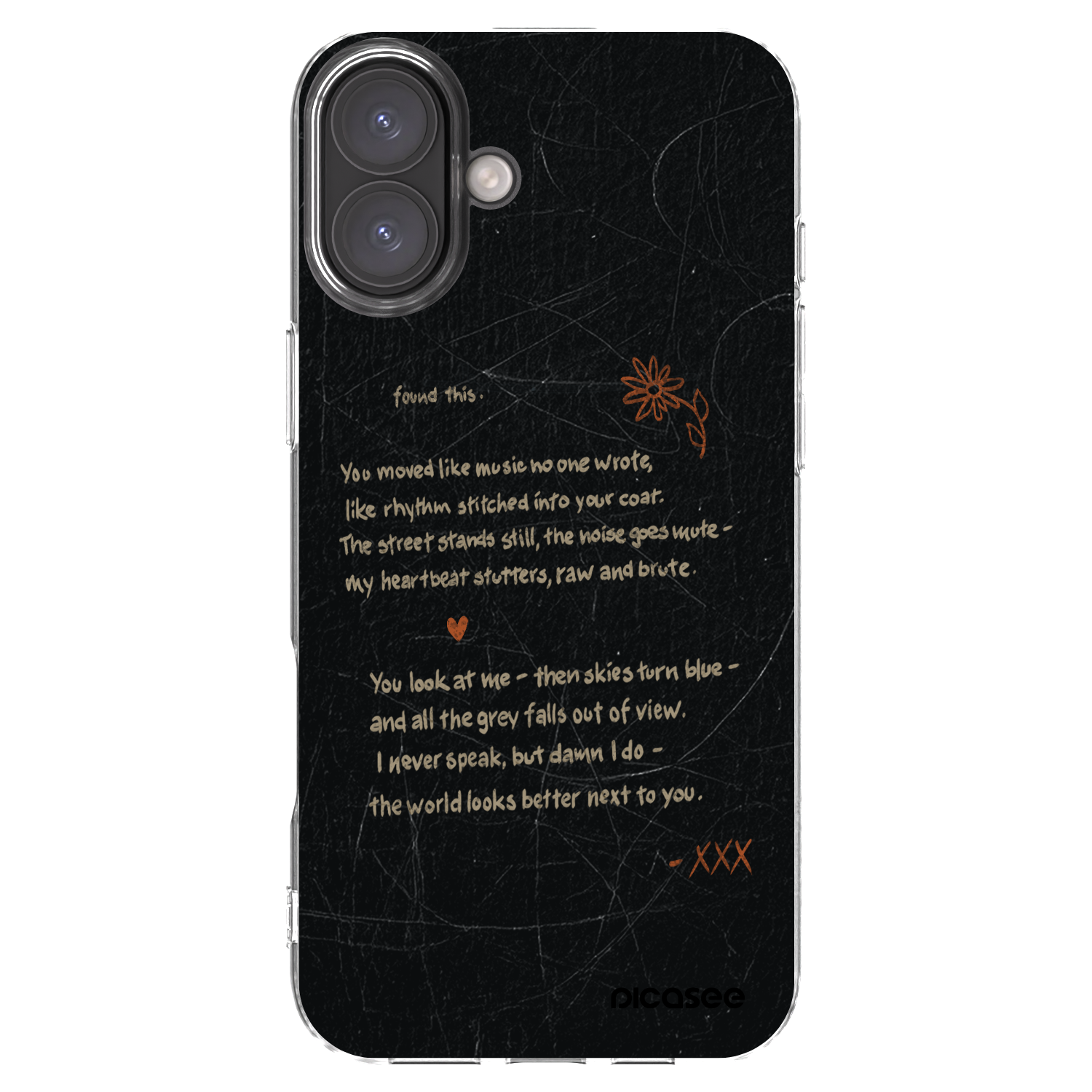 Picasee Apple iPhone 16 Plus Hülle - Transparentes Silikon - POET