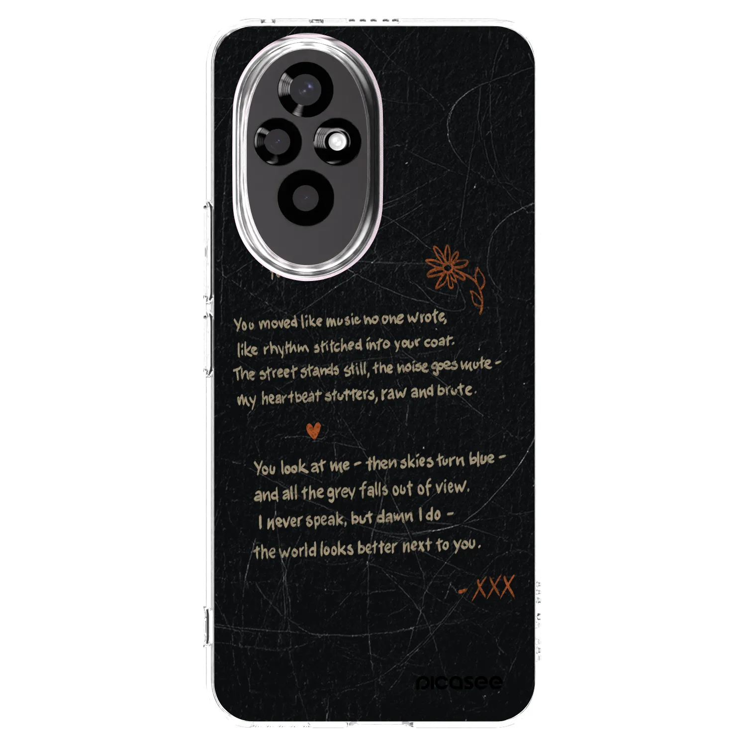 Picasee Honor 200 Pro 5G Hülle - Transparentes Silikon - POET