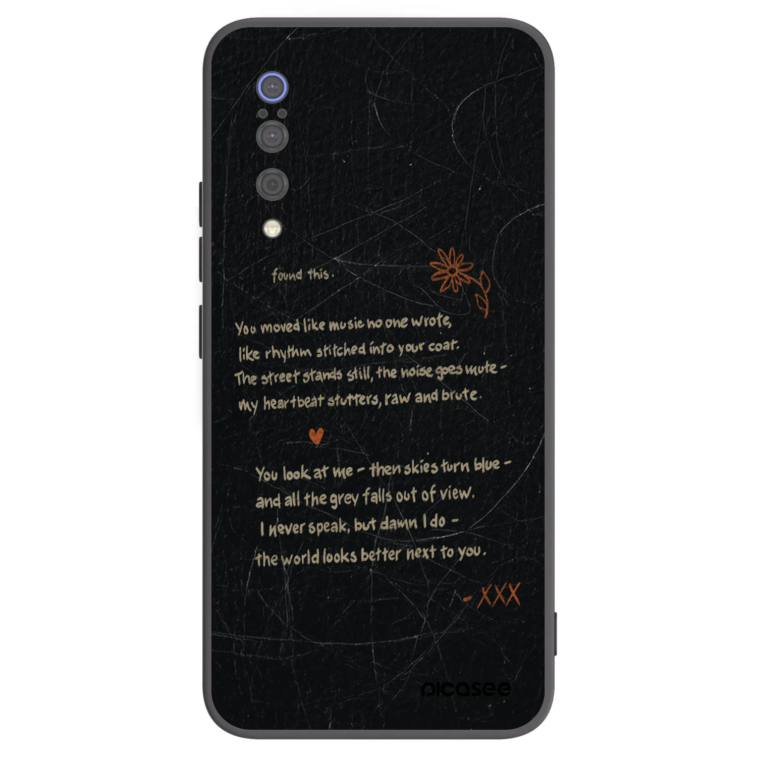 Picasee Xiaomi Mi 9 Hülle - Schwarzes Silikon - POET