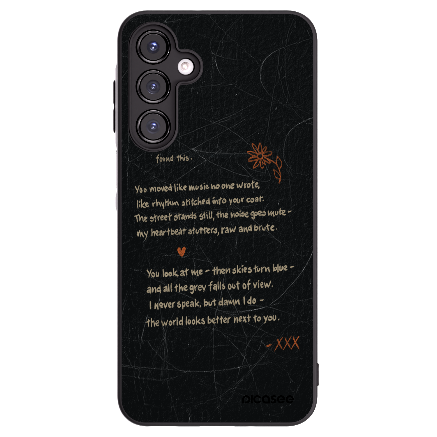 Picasee Samsung Galaxy A16 5G Hülle - Schwarzes Silikon - POET
