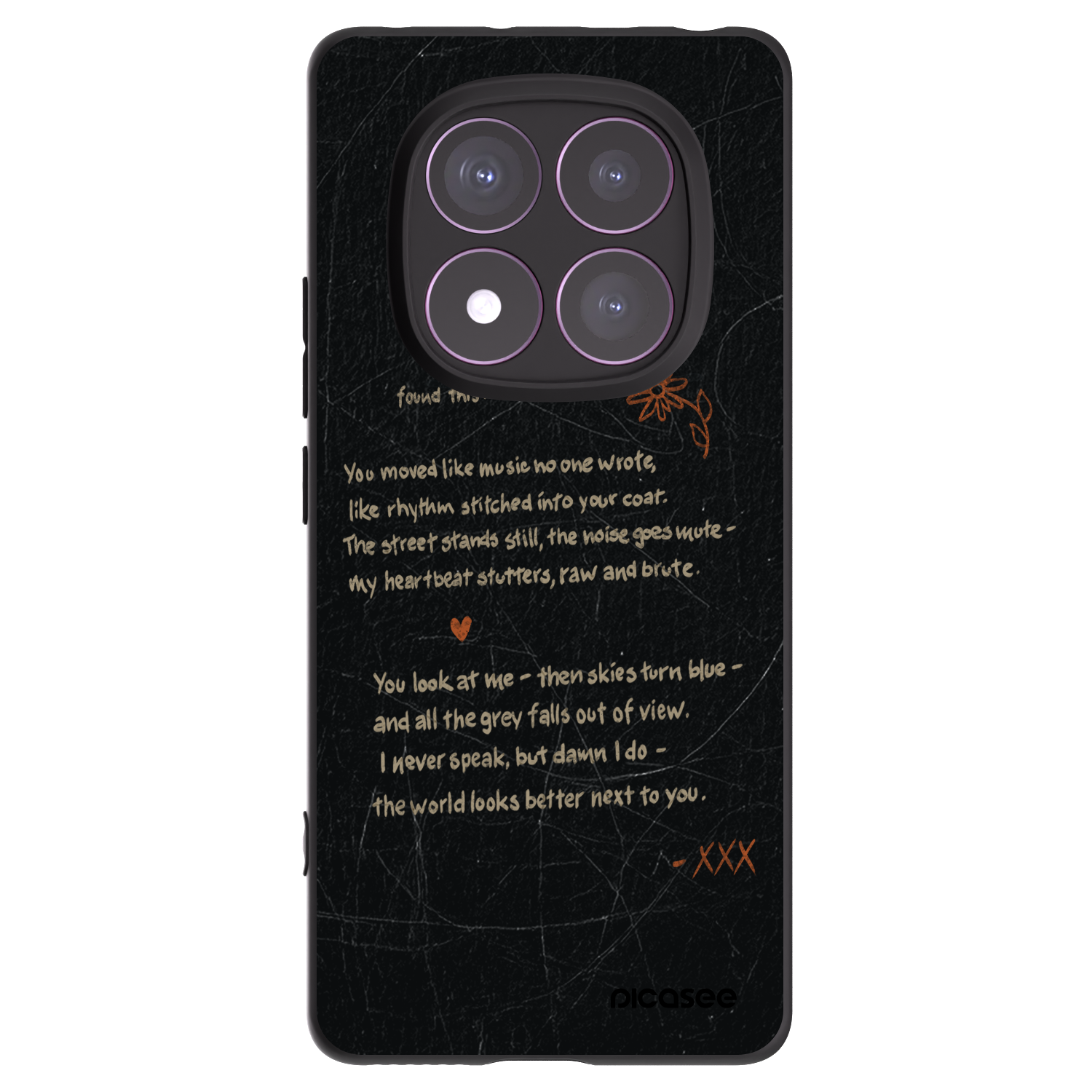 Picasee Xiaomi Redmi Note 14 Pro 4G Hülle - Schwarzes Silikon - POET