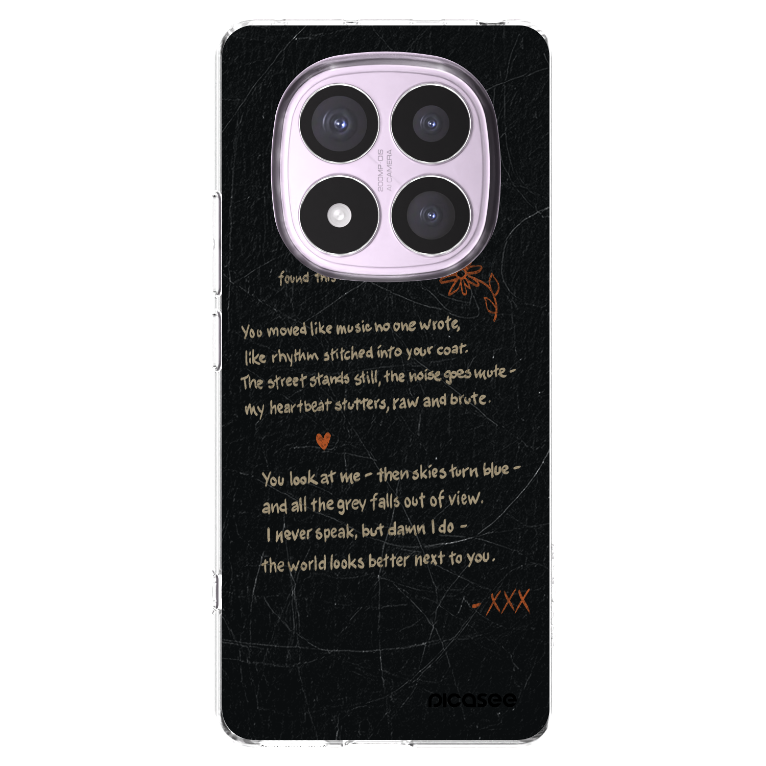 Picasee Xiaomi Redmi Note 14 Pro 4G Hülle - Transparentes Silikon - POET
