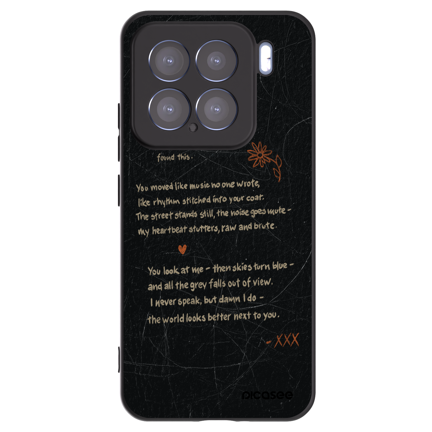Picasee Xiaomi 15 Hülle - Schwarzes Silikon - POET