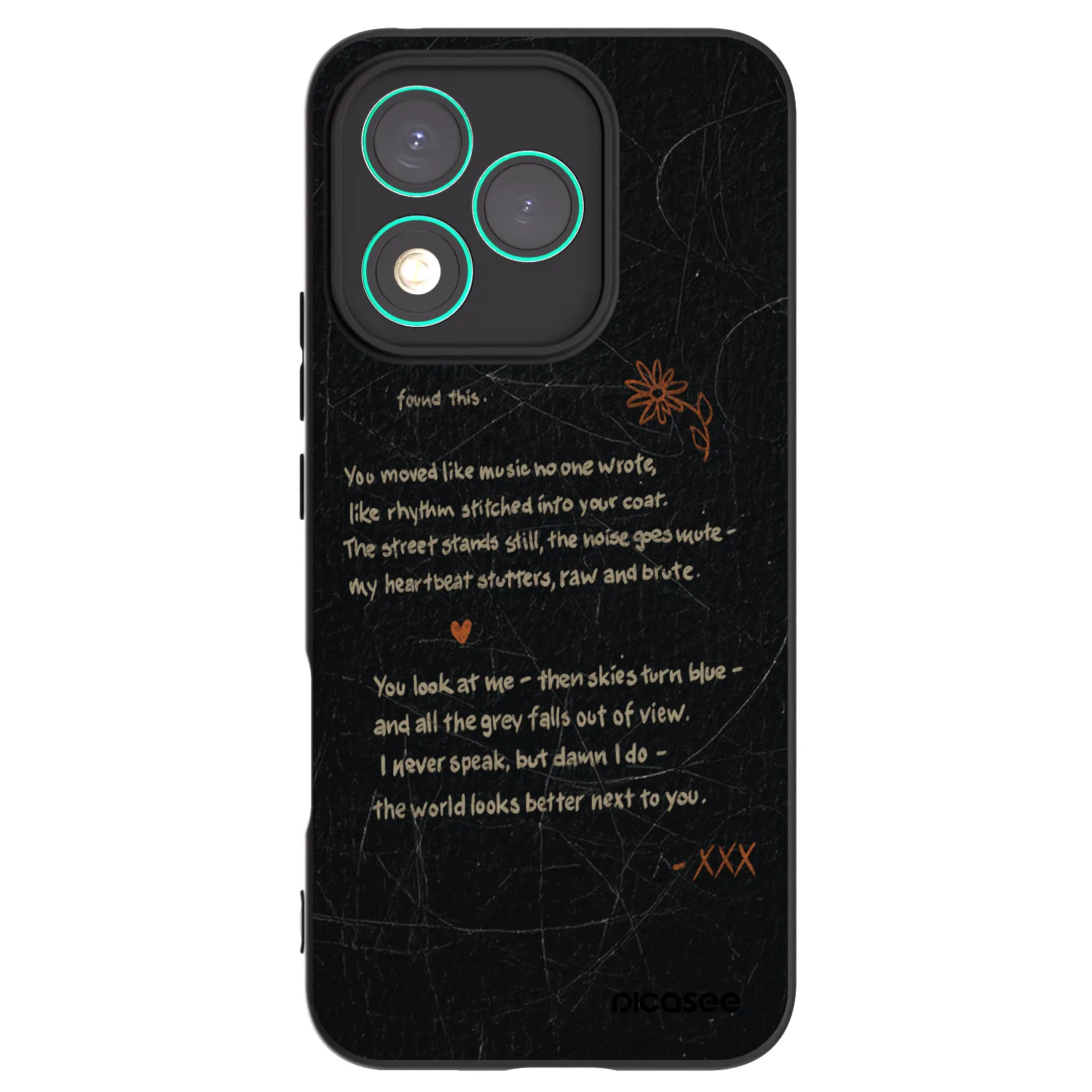 Picasee Honor 400 Lite 5G Hülle - Schwarzes Silikon - POET