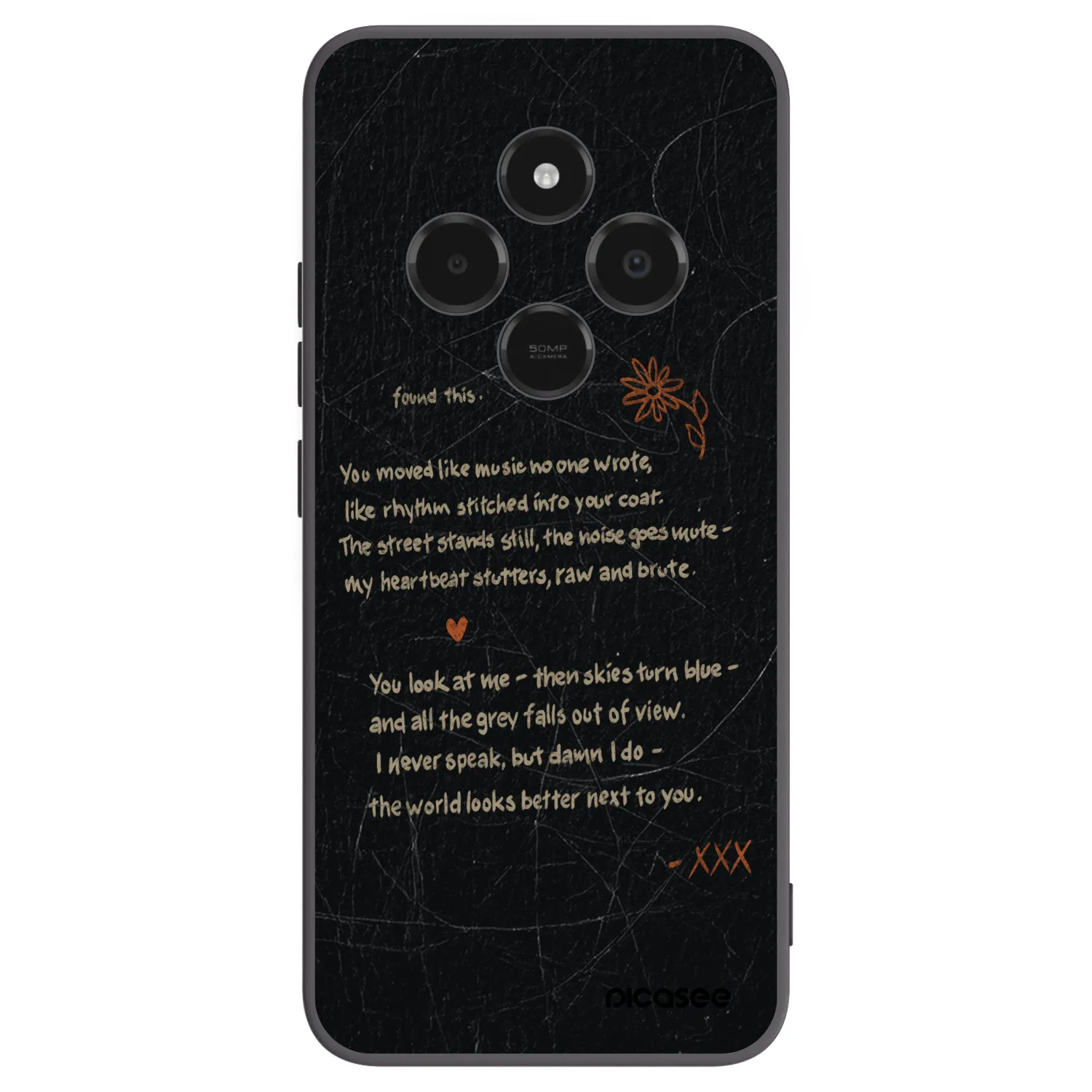 Picasee Xiaomi Poco C75 Hülle - Schwarzes Silikon - POET