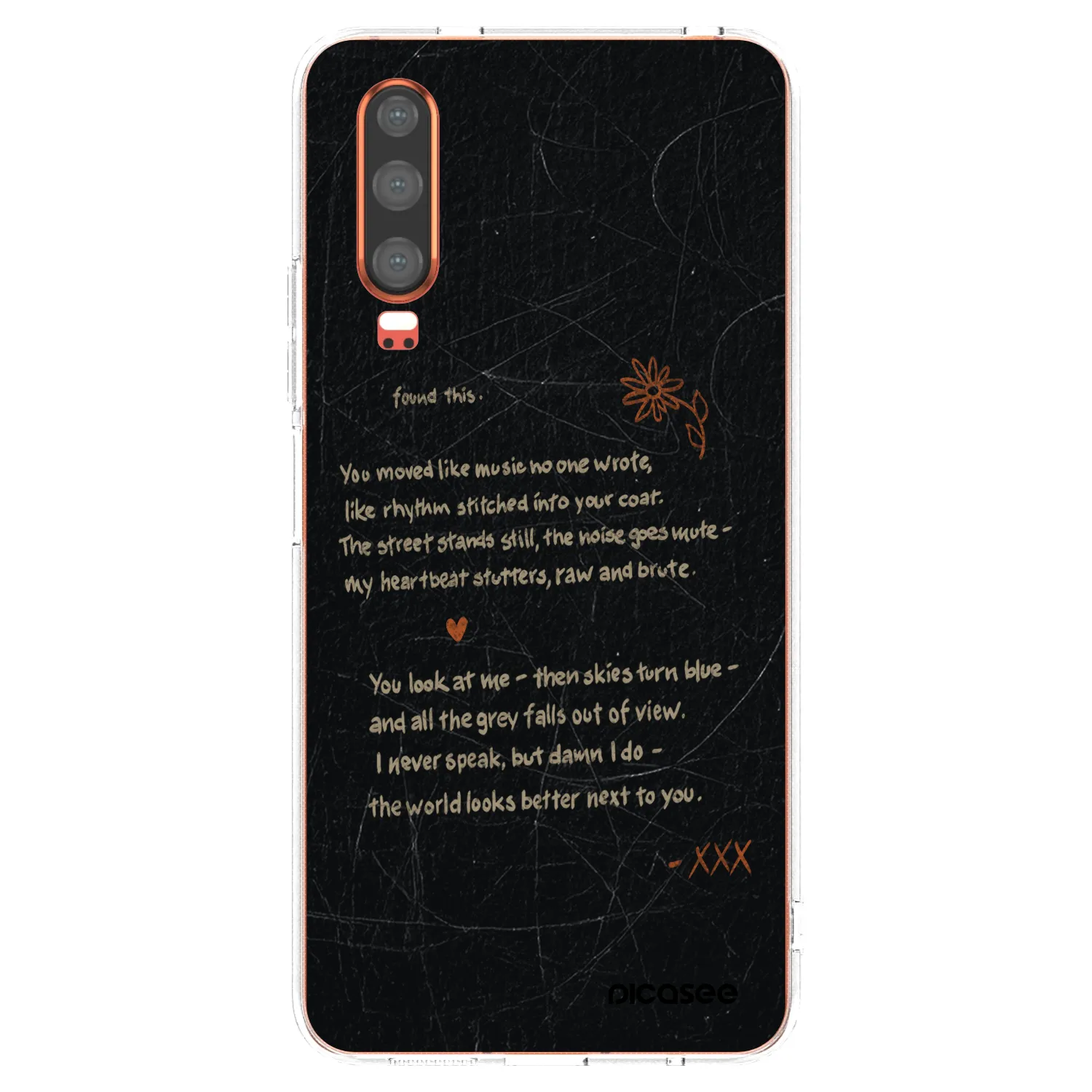 Picasee Huawei P30 Hülle - Transparentes Silikon - POET