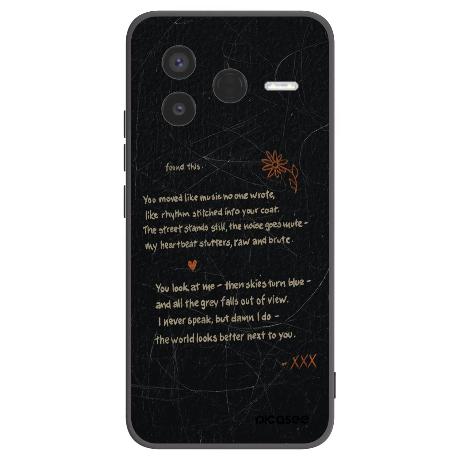 Picasee Xiaomi Poco F7 Pro 5G Hülle - Schwarzes Silikon - POET