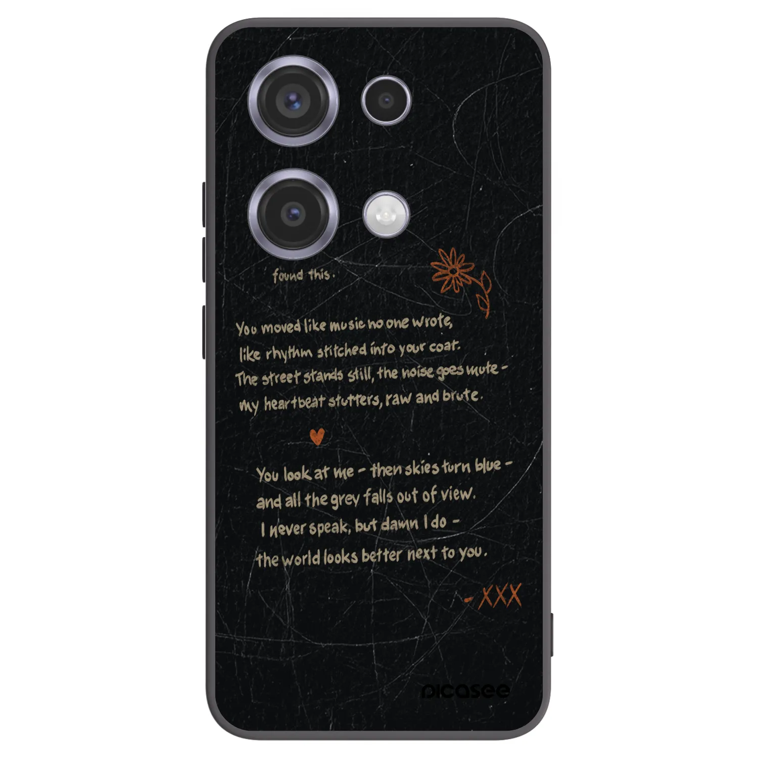 Picasee Xiaomi Redmi Note 14S Hülle - Schwarzes Silikon - POET