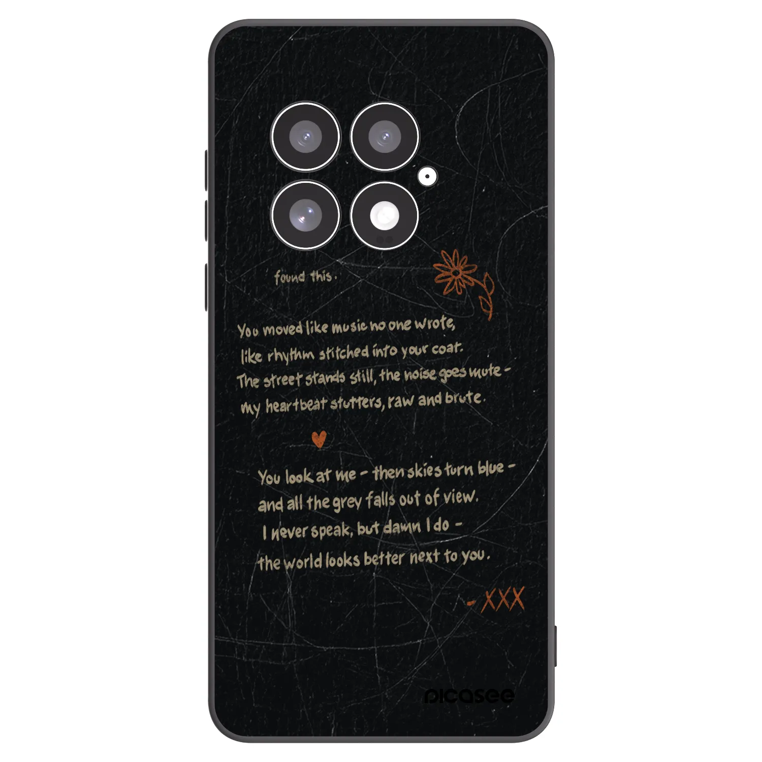 Picasee OnePlus 13 5G Hülle - Schwarzes Silikon - POET