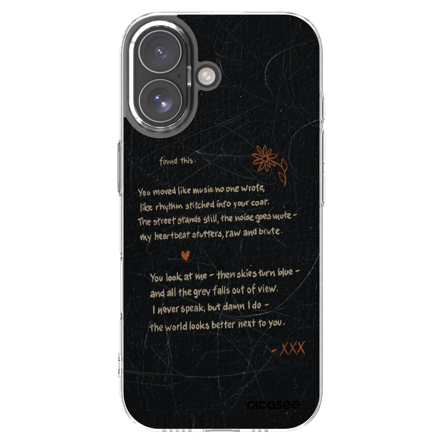 Picasee Apple iPhone 17 Hülle - Transparentes Silikon - POET
