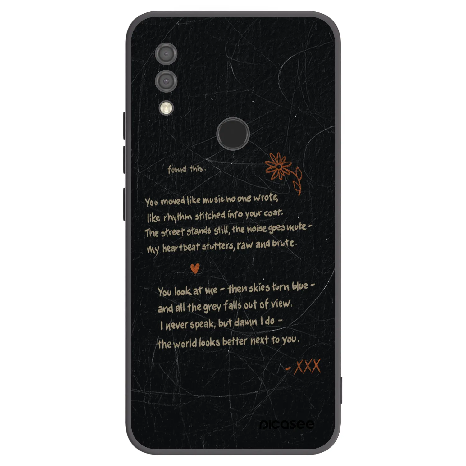 Picasee Xiaomi Redmi 7 Hülle - Schwarzes Silikon - POET