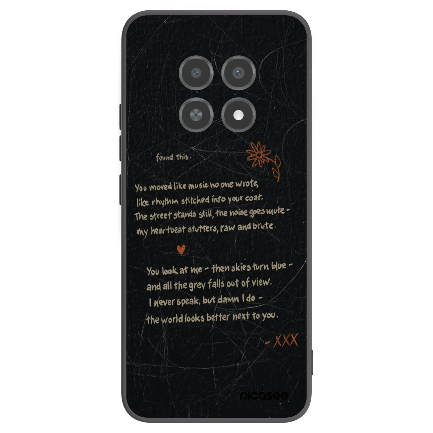 Picasee Realme 12X Hülle - Schwarzes Silikon - POET