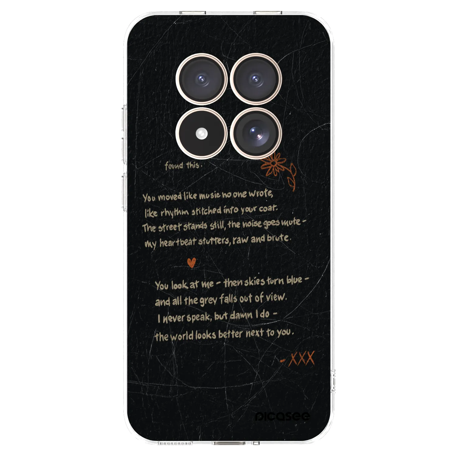 Picasee Xiaomi Redmi Note 15 Pro 4G Hülle - Transparentes Silikon - POET