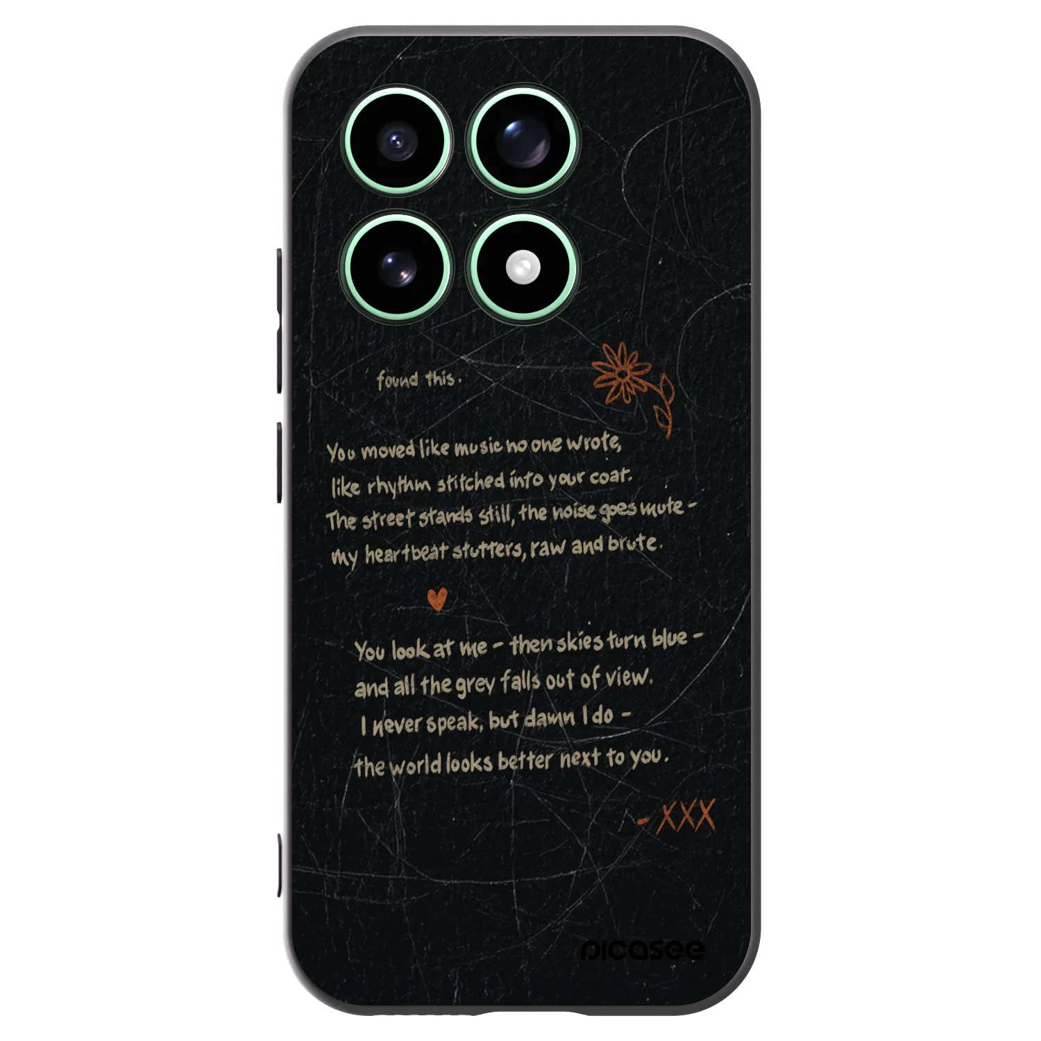 Picasee Xiaomi 17 Hülle - Schwarzes Silikon - POET