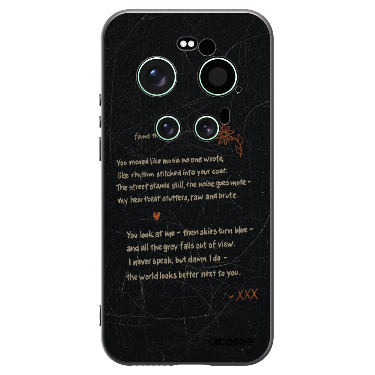 Picasee Xiaomi 17 Ultra Hülle - Schwarzes Silikon - POET