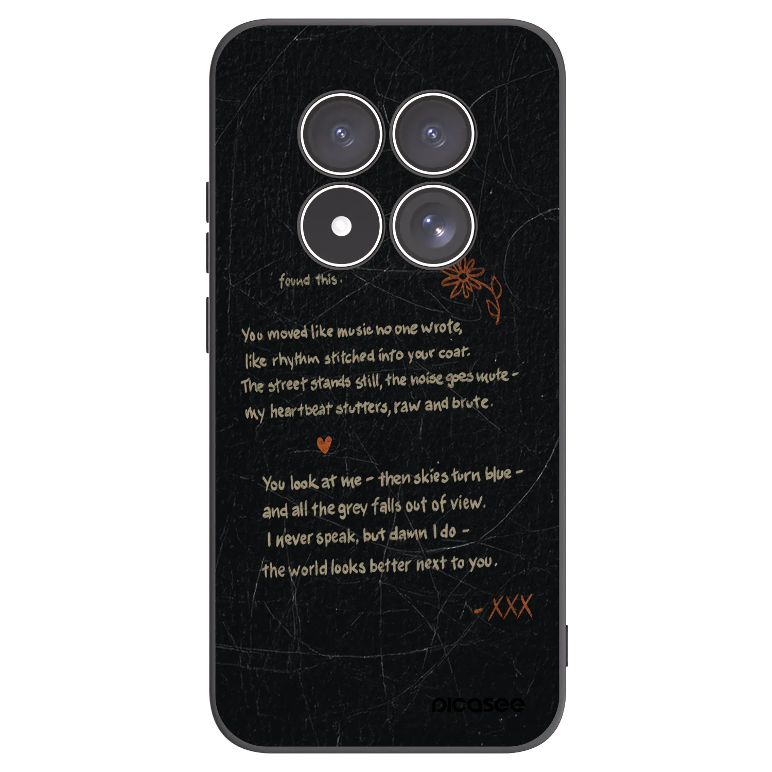 Picasee Xiaomi Redmi Note 15 Pro 5G Hülle - Schwarzes Silikon - POET