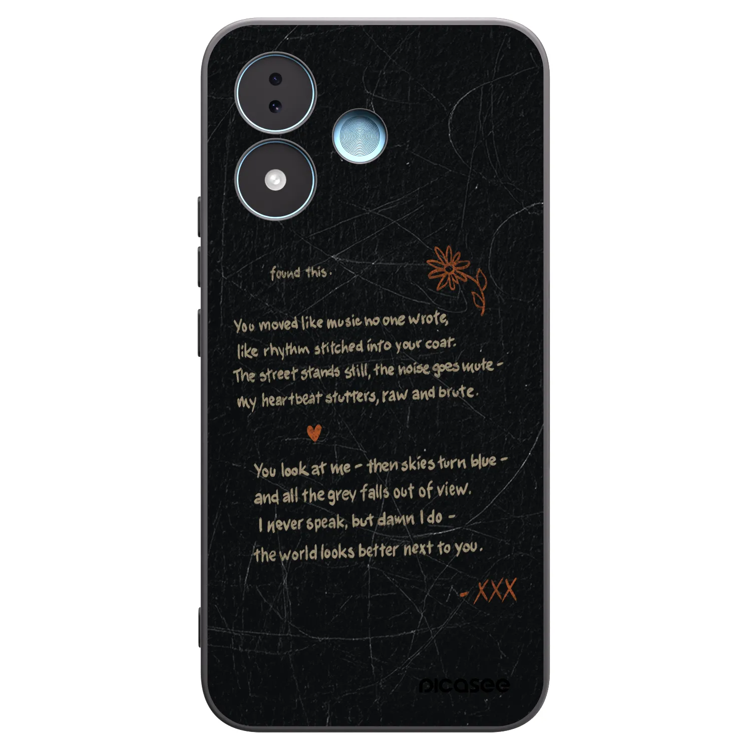 Picasee Xiaomi Redmi Note 17 5G Hülle - Schwarzes Silikon - POET