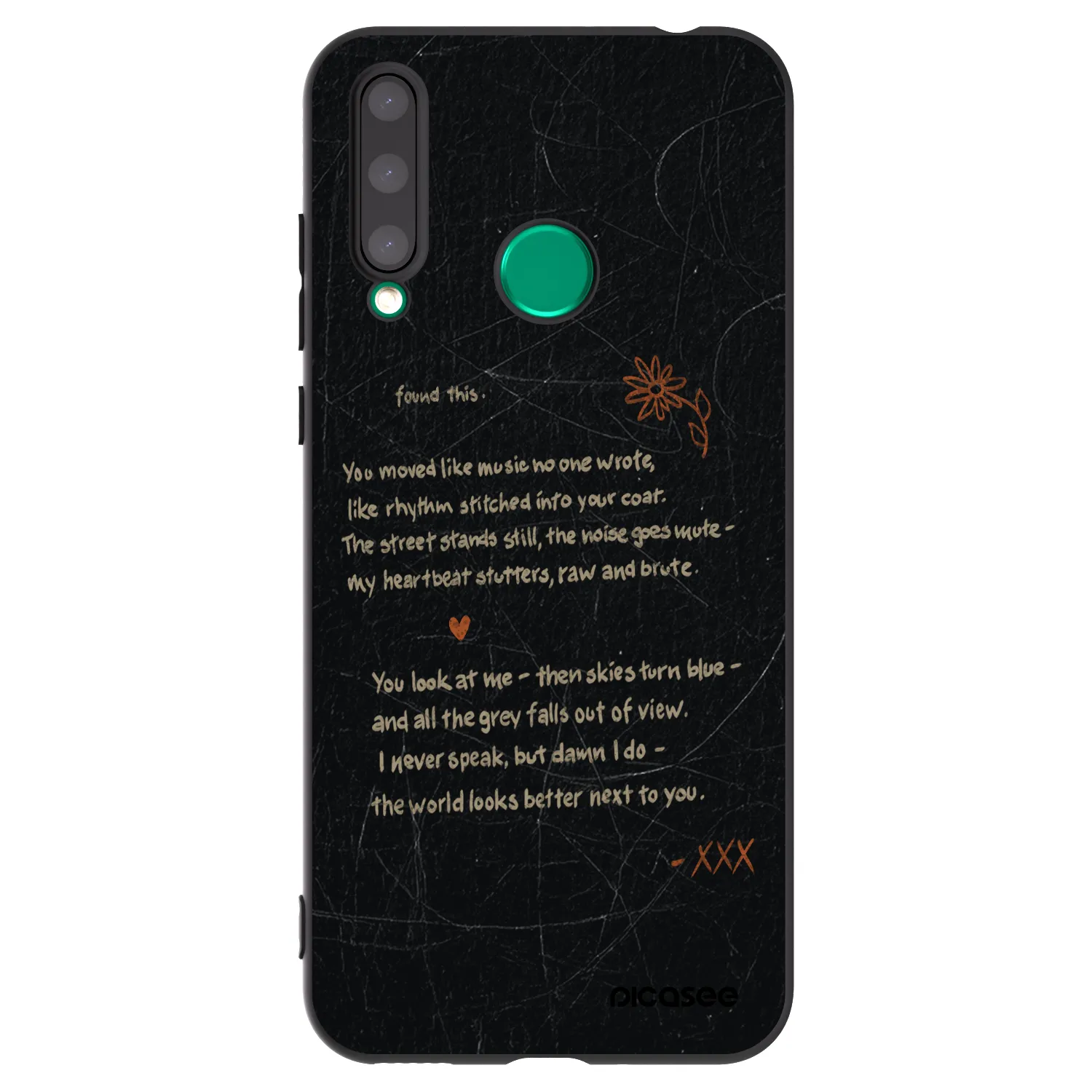 Picasee Honor 20 Lite Hülle - Schwarzes Silikon - POET